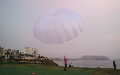 Rettungsschirm neu packen im Frühling